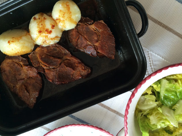 Schweinsbraten Erdäpfelknödel